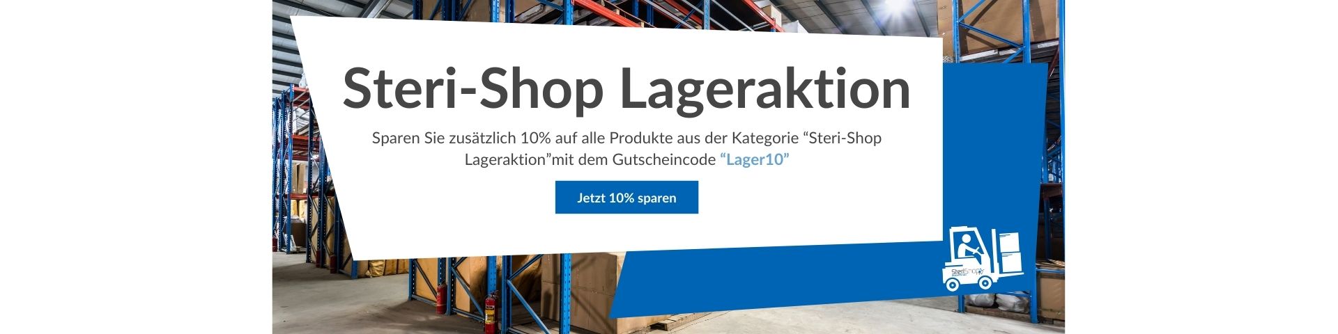 Banner Steri-Shop Lageraktion